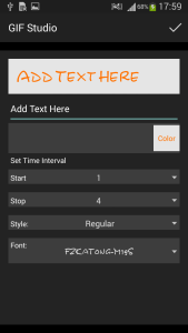 GIF Studio - Text preview